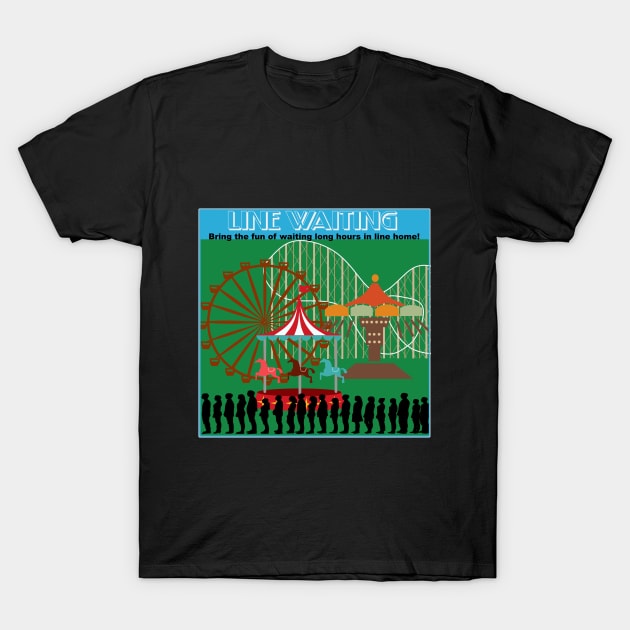 Line Waiting T-Shirt by 9teen